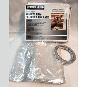 Weather Shield Window Insulation Film Shrink and Seal Kit, Multiple Windows